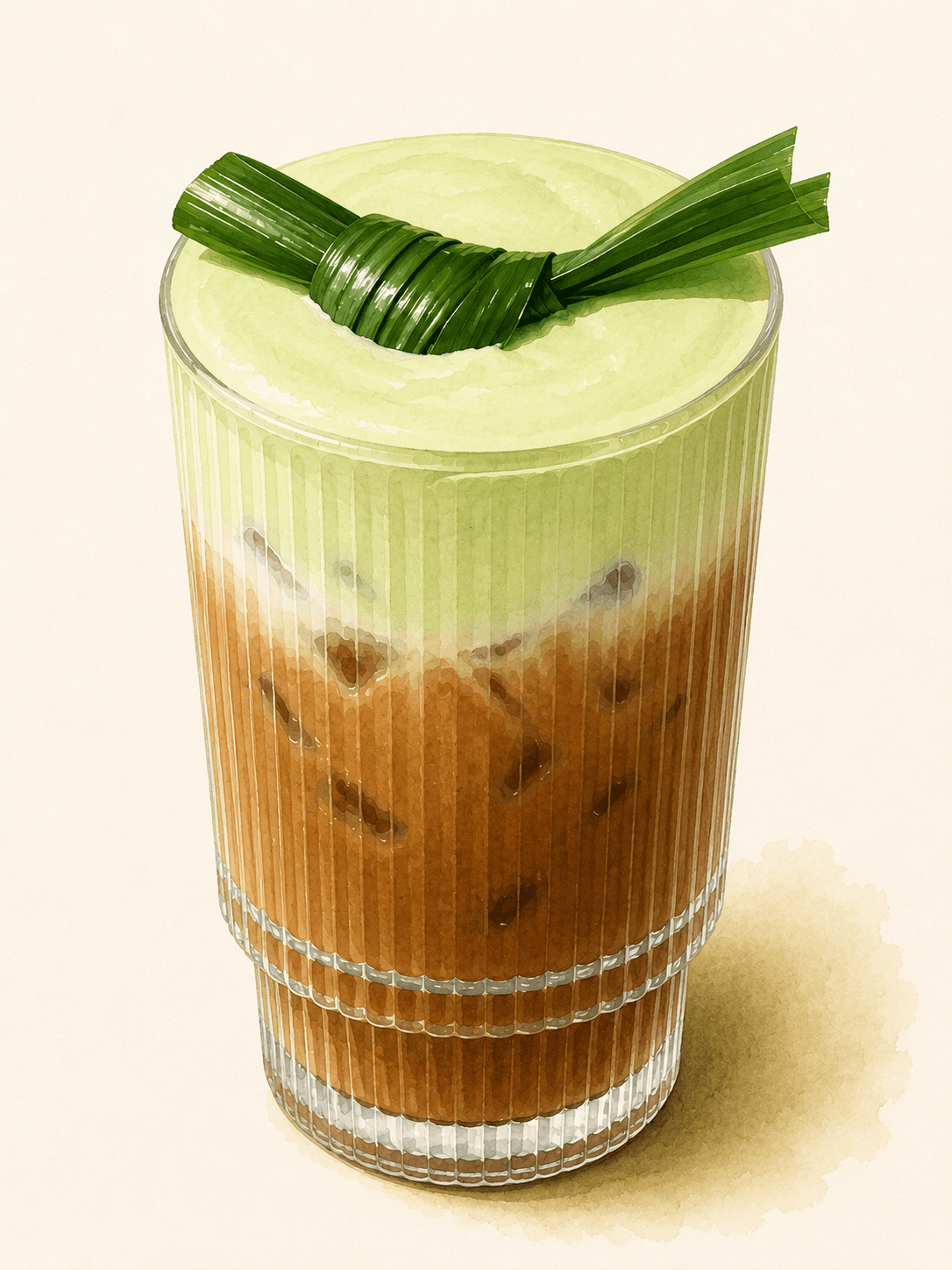 Pandan Cream Coffee (Cà phê kem lá dứa)