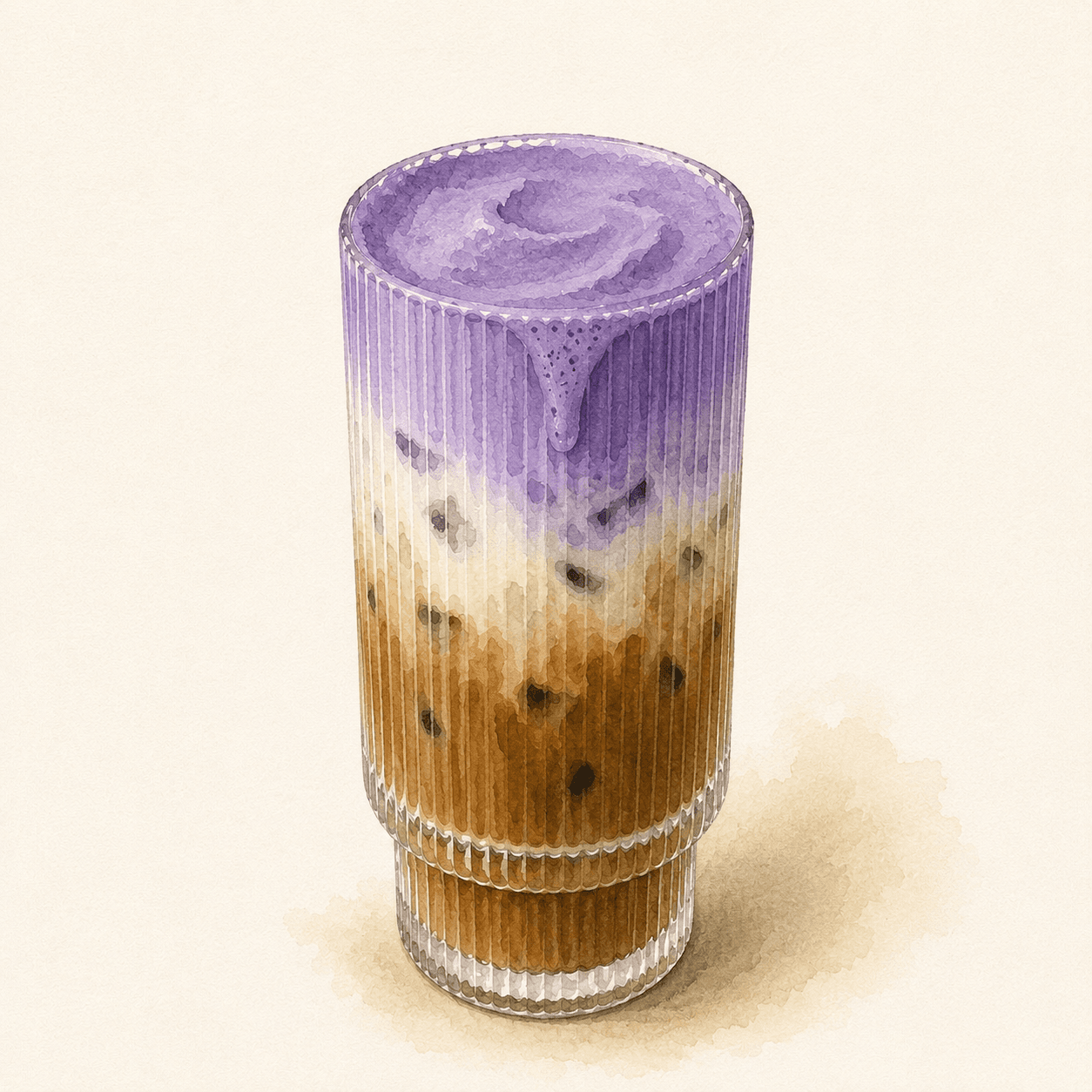 Ube Latte (Cà phê kem ube)